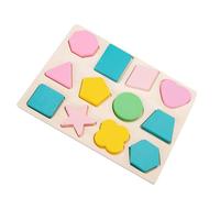 ifundom Puzzle en Bois Éducatif pour Tout-Petits 2-4 Ans Ensemble de Puzzles de Formes Géométriques Colorées de Tri et Coordination Œil-Main Multifonction pour Apprentissage et Motricité