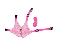 ifundom Rabbit Harness with Leash Set Lightweight Sleeveless Vest Harness for Pets Adorable Formal Dress for Rabbits Easy to Wear and Comfortable