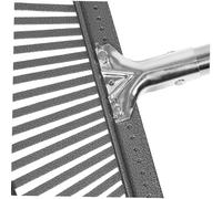 ifundom Râteau de Jardin Acier Inoxydable Dents Râteau Polyvalent pour Sol et Outil pour Préparation Sol et Ramassage Jardinage et Aménagement Paysager