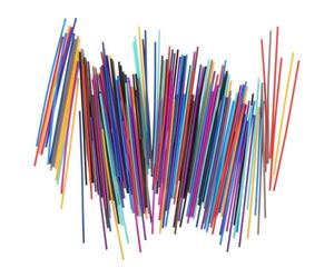 ifundom Recharges de filament pour imprimante 3D 150 Pièces 10 Couleurs, P asse Température, Extrusion Fluide pour débutants et création 3D