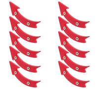 ifundom Réflecteurs de Rayons de Vélo Rouge 10 Pièces en Plastique Forme Flèche pour Accessoires de Cyclisme Réfléchissants, Solution de Sécurité Étanche pour VTT et Vélo de Route