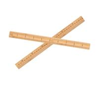 ifundom Règle de Couture en Bois 33 Cm Lot de 2, Règle Graduée Double Face pour Vêtements, Outil de Mesure Précis pour Couture et Patchwork, Accessoire Léger et Portable pour Débutants