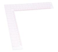 ifundom Règle de Couture en Plastique en L Équerre à Angle Droit pour Tailleur Outil de Mesure Précis pour Création de Patrons et Travaux de Couture Graduée Couleur Transparente