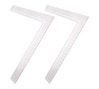 ifundom Règle de Couture Multifonction 2pcs en Plastique Échelle de Précision et Combinaison Équerre pour Coupe de Tissu et Dessin de Patrons