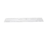 ifundom Règle de Poche Transparente pour Mesure Cardiaque, Plastique