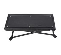 ifundom Repose-pieds Classique Support Ergonomique pour Guitaristes Tabouret de Guitare Pliable en Bois et Fer Noir Robuste et Compact pour Guitare Acoustique