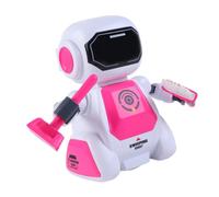 ifundom Robot Télécommandé Éducatif pour Garçon Fille Danseur Lumineux avec Musique Marche et Rotation Automatique Éveil Interactif pour Stimulation Cérébrale et Amusant Rose