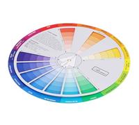 ifundom Roue Chromatique Créative en Papier Facile à Utiliser pour Apprentissage des Couleurs et Mélange, pour Nail Art et Enseignement Professionnel