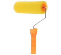 ifundom Rouleau Éponge à Peindre Texturé pour Murs, Jaune, Manche | Application Polyvalente, Nettoyage Facile, Haute Efficacité, Outil Pratique pour Peinture Décorative sur Mur