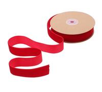 ifundom Ruban Floqué Rouge 2,5cm pour Vêtements et Bijoux | Bande Décorative Non Élastique, Usage Diy, pour Colliers et Coiffures, Fêtes D'anniversaire et Mariage