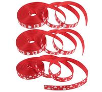 ifundom Ruban Satin Rouge de Cœur 9 MM Lot de 3 Rouleaux de 45 M pour Décoration Saint-Valentin Anniversaire Mariage et Fête des Mères Ruban Frisé Polyester Résistant pour Loisirs