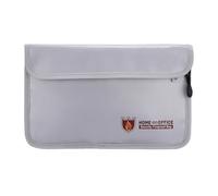 ifundom Sacoche Ignifuge Double Zip pour Documents et Argent Organiseur de Fichiers Résistant Feu Grand Volume avec Poches Multiples pour Bureau École et Usage Domestique Protection