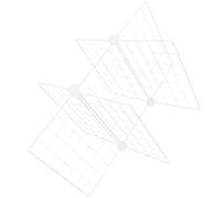 ifundom Séparateur D'étagère en Fer pour Congélateur 6 Grilles, Design Raffiné, Rangement Polyvalent Cuisine et Maison, Organisateur Robuste Blanc