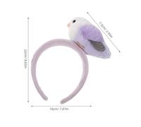 ifundom Serrage-Tête Dessin Animé Perroquet Violet Accessoire Cheveux Fille Léger et Confortable Serrage-Tête Oiseau pour Anniversaire Fête et Cosplay Coiffe Animale Amusante et