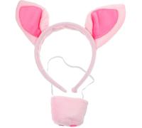 ifundom Serrage-tête et Nez de Cochon Souples 2 Pcs pour Déguisement Animal, Accessoires Cosplay et Fête, Taille Unique, Accessoires de Costume pour Halloween et Jeux de Rôle