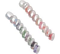 ifundom Set de Rouleaux de Rubans Adhésifs Décoratifs en Papier Lot de 20 Faciles à Couper Utiliser, pour Cartes et Journaux Intimes