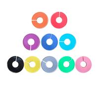 ifundom Set de Séparateurs Ronds en Plastique Ps Accroche Murale Lot de 10 Organiseur de Taille Identification de Taille pour Penderie Couleur Aléatoire pour Vêtements