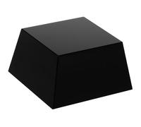 ifundom Socle à Trophée en Cristal Noir Trapézoïdal 8x8x4,5 Cm, Support Gravable pour Exposition de Trophées et Médailles, Socle Stable pour Cérémonies Sportives et Collection