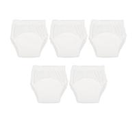 ifundom Sous-vêtements D’apprentissage Bébé En Coton Blanc m Absorbants, Culotte Lavable Et Confortable, Pantalon D’entraînement Pour Tout-petits, Lot De 5 Pièces Pour Apprentissage Propreté