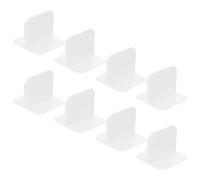 ifundom Stabilisateurs Adhésifs Blancs pour Fixation Sécurisée de Clôtures de Jeux Lot de 8 Bases en Plastique Antidérapantes Accessoires Indispensables pour Maintien pour Parc à Bébé