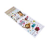 ifundom Stickers Muraux Animaux Décoratifs Pour Garçon Fille Décalque De Autocollant Amovible De Hauteur Avec Éléphants Et Lions Décoration De Chambre Garçon Fille
