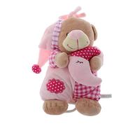 ifundom Sucette pour Garçon Fille avec Jouet Musical pour Sommeil Peluche Douce Nouveau-né et Peluche Ours