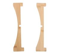 ifundom Support à Fleurs en Bois Massif, Plateau de Drainage à Quatre Pieds 29x6 Cm, Soucoupe Spacieuse pour Grands Pots de Plantes, Bac à Eau Décoratif pour Balcon et Jardin Extérieur