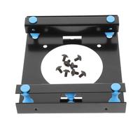 ifundom Support de Disque Dur 3,5 Pouces en Fer, Baie Fixe Noire | Structure Raisonnable, Absorption des Chocs et Dissipation Thermique, Design Suspendu, Vis et Clous Inclus