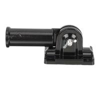 ifundom Support de Mât de Drapeau Mural Résistant la Rouille en Alliage D'aluminium Noir, Réglable pour Balcons et Couloirs