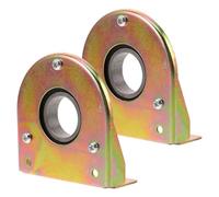 ifundom Support de Roulement en Fer 2 Pièces pour Serrage Palier à Rouleaux Coulissants Cornière Robuste Carter de Poulie de Ventilation Accessoires de Quincaillerie Agricole Montage