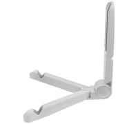 ifundom Support pour Disques Vinyles Pliable en Plastique Blanc, Étagère à Disques Vinyles Réglable Multi-Positions 12 Pouces, Porte-Album Compact pour Bureau et Maison, Organisateur