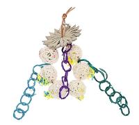 ifundom Suspendu à Mâcher pour Perroquets et Perruches Naturel pour Cage Favorise Comportement de Recherche Développement du Bec