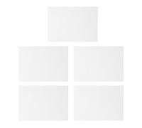 ifundom Tableau 5 Pcs Panneaux Vierges Blancs en Bois et Coton pour Peinture Acrylique et Huile pour Création Artistique en Extérieur et Voyage
