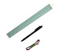 ifundom Tableau De Croissance Pour Garçon Et Filles Garçon Et Filles Toise Murale Mesure Taille Toile Polyester Solide Couleur Vert Avocat Décoration Murale Chambre Règle Stylo Marqueur Inclus