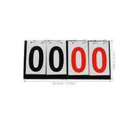 ifundom Tableau de Score à Bascule Portable 4 Chiffres Noir et Rouge Compteur de Points pour Jeux de Cartes et Sports Affichage Clair Base Stable Plastique Résistant Activités