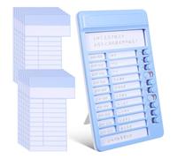 ifundom Tableau des Tâches Quotidiennes Bleu Curseurs, Support Pliable en Plastique, Utilisation Murale ou Bureau, Calendrier Visuel et Planificateur Pratique