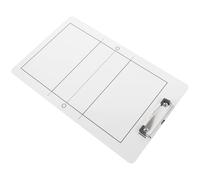 ifundom Tableau Entraîneur Volley Blanc en PVC, Planche Portable Légère | Carte de Démonstration Multi-usage, Format Portable, pour Formation et Match