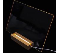 ifundom Tableau Mémo de Bureau en Acrylique Transparent Grand Format Tableau D’Écriture Effaçable à Sec pour Notes et Messages sous-Main Pratique pour Usage Professionnel et Familial