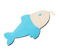 ifundom Tapis Grattoir Chat Sisal Antidérapant Forme de Poisson Tapis de Jeu et Couchage Portable pour Suspendu pour Réduire Comportement Destructeur