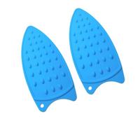 ifundom Tapis Isolant Thermique Trous Suspendre Bleu 2pcs en Silicone et Antidérapante à Points pour Fer à Repasser Plat pour Table à Manger
