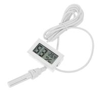 ifundom Thermomètre Hygromètre Numérique Blanc Modèle 12 Sonde Intégrée, Mini Appareil de Mesure Température et Humidité D’intérieur, pour Maison, Chambre et Jardin, Affichage Facile
