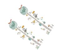 ifundom Toise Autocollante Murale Animaux Forêt pour Garçon et Filles Tableau de Croissance Coloré Pvc 30x60 Cm 2 Pièces Chambre Bébé Décoration Éducative