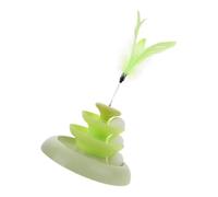 ifundom Tourne Disque Interactif pour Chat avec Plume Accessoire de Jeu pour Chaton pour Intérieur Stimule Activité et Améliore Réflexes
