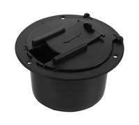 ifundom Trappe Ronde pour Câbles Électriques de Yacht, PE Noir, 1 Pouce
