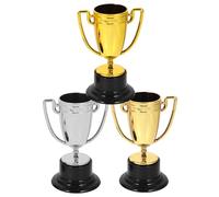 ifundom Trophée Décoratif en Plastique Léger 3pcs pour Récompense Sportive, Décoration Créative et Fine pour Journées D'athlétisme et Fournitures de Classe