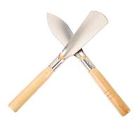 ifundom Truelle de Jardinage Outil Polyvalent pour Creuser l'herbe 2 Pièces en Acier Inoxydable Outils de Jardinage Pratiques Taille Compacte