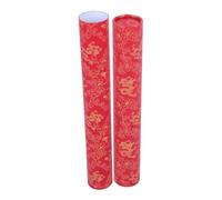 ifundom Tube de Rangement pour Affiches en Carton Rouge, Design Portable et Polyvalent, pour Posters et Cartes en Voyage ou Création en Extérieur