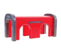 ifundom Tunnel Ferroviaire Plastique Rouge DIY Jouet Modèle De Grotte Réaliste pour Train Électrique Accessoire Éducatif pour Garçon Et Fille Jouet De Construction Facile à Installer