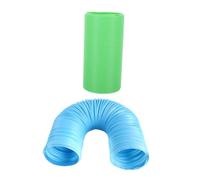 ifundom Tunnel Pliable pour Hamster Et Furet, Jouet D’Exercice Modulable en Matériau Solide, Lot De 2 Pièces Bleu Et Vert, Jeu D’intérieur pour Petits Animaux Explorateurs