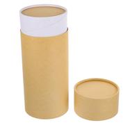 ifundom Urne Funéraire en Papier Kraft Beige Tube de Dispersion Étanche Diamètre 10 X 26 CM Contenant pour Cendres D’Animaux de Compagnie Chien et Chat Urne Commémorative Écologique pour
